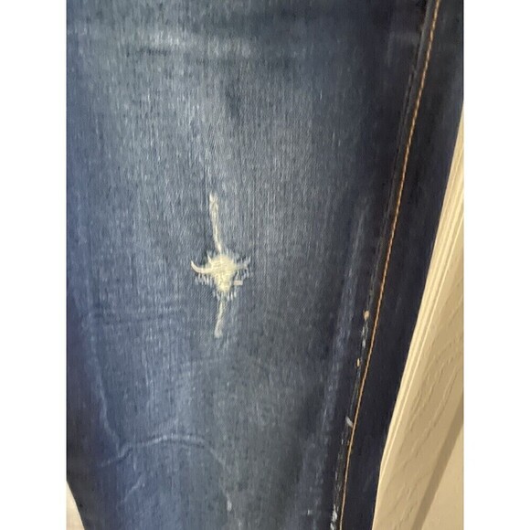 Bebe Dark Wash Destressed Jeans Sz.24 - Picture 7 of 8